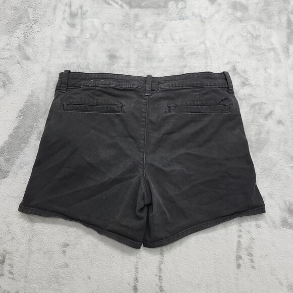 American Eagle Outfitters Shorts Womens 12 Black MIDI AEO Super Stretch Twill - Picture 3 of 15